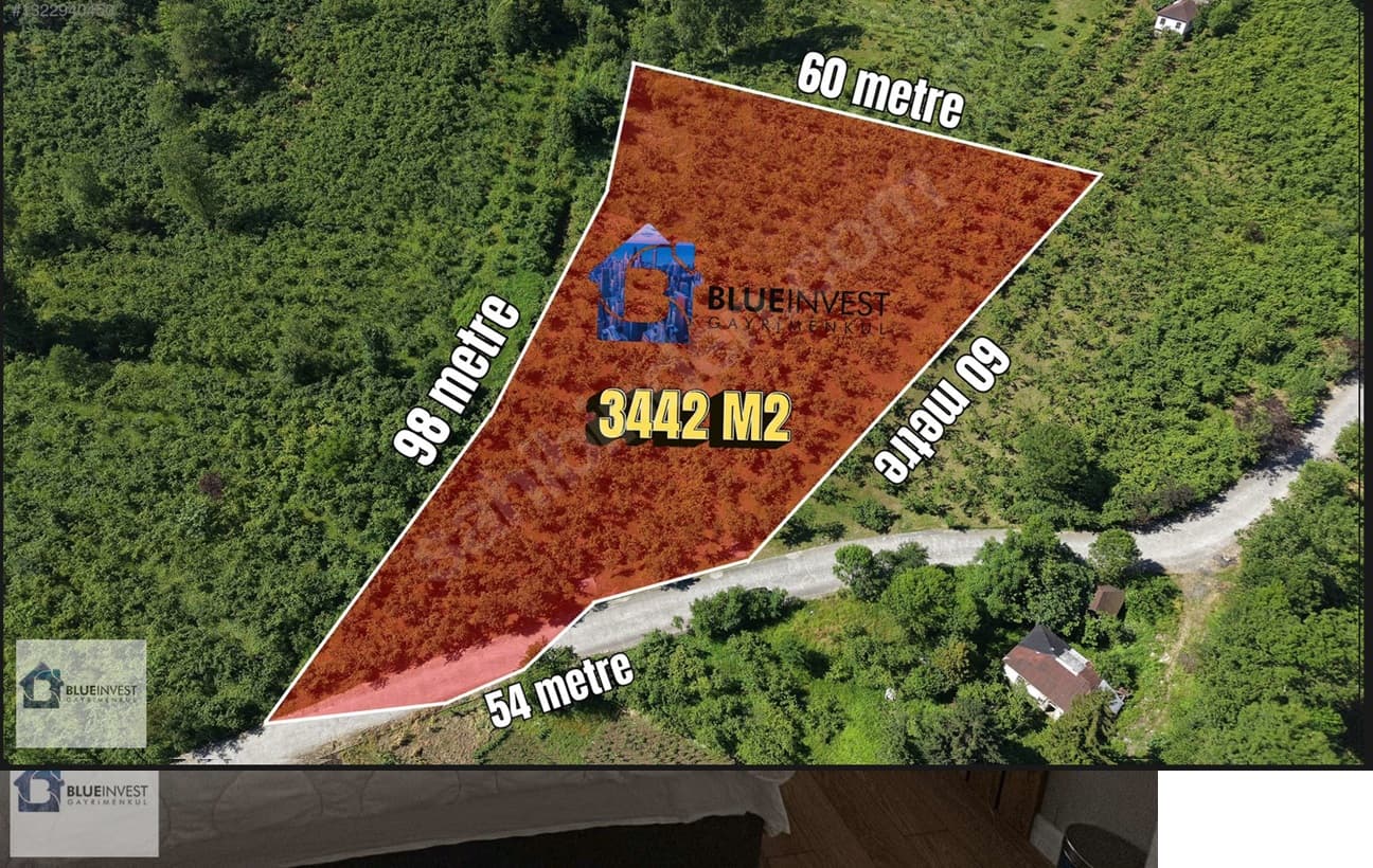 Yeşilova'da Anayola Cepheli 3.442 m² Yatırımlık Arsa — Yeşilova Mahallesi, Ortahisar